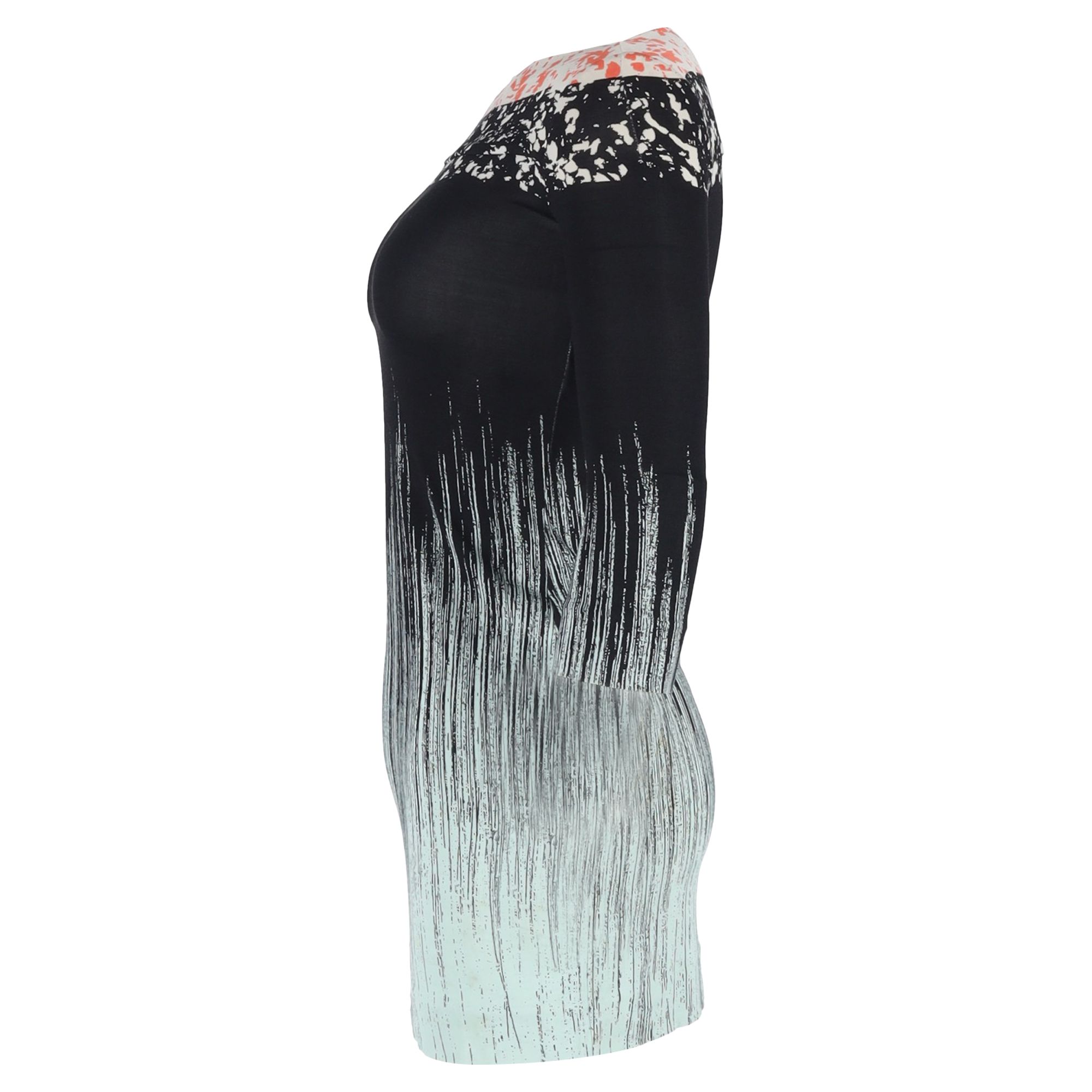 Diane Von Furstenberg Preloved Ruri Rockscape Printed Dress in Multicolor Silk