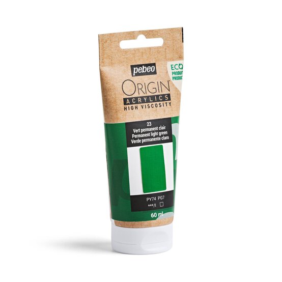 Pebeo Origin Permanent Green Acrylic Paint 60ml