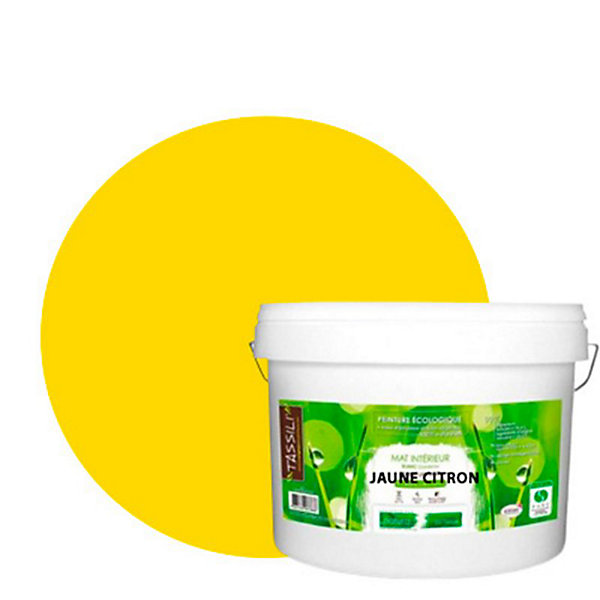 Jaune Citron Peinture interieur aspect mat Natura - Jaune Citron - 10L