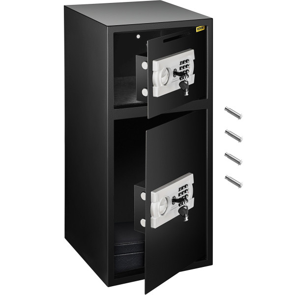 Sejf na szyfr elektroniczny kasetka kasa pancerna domowy  klucz 74 L