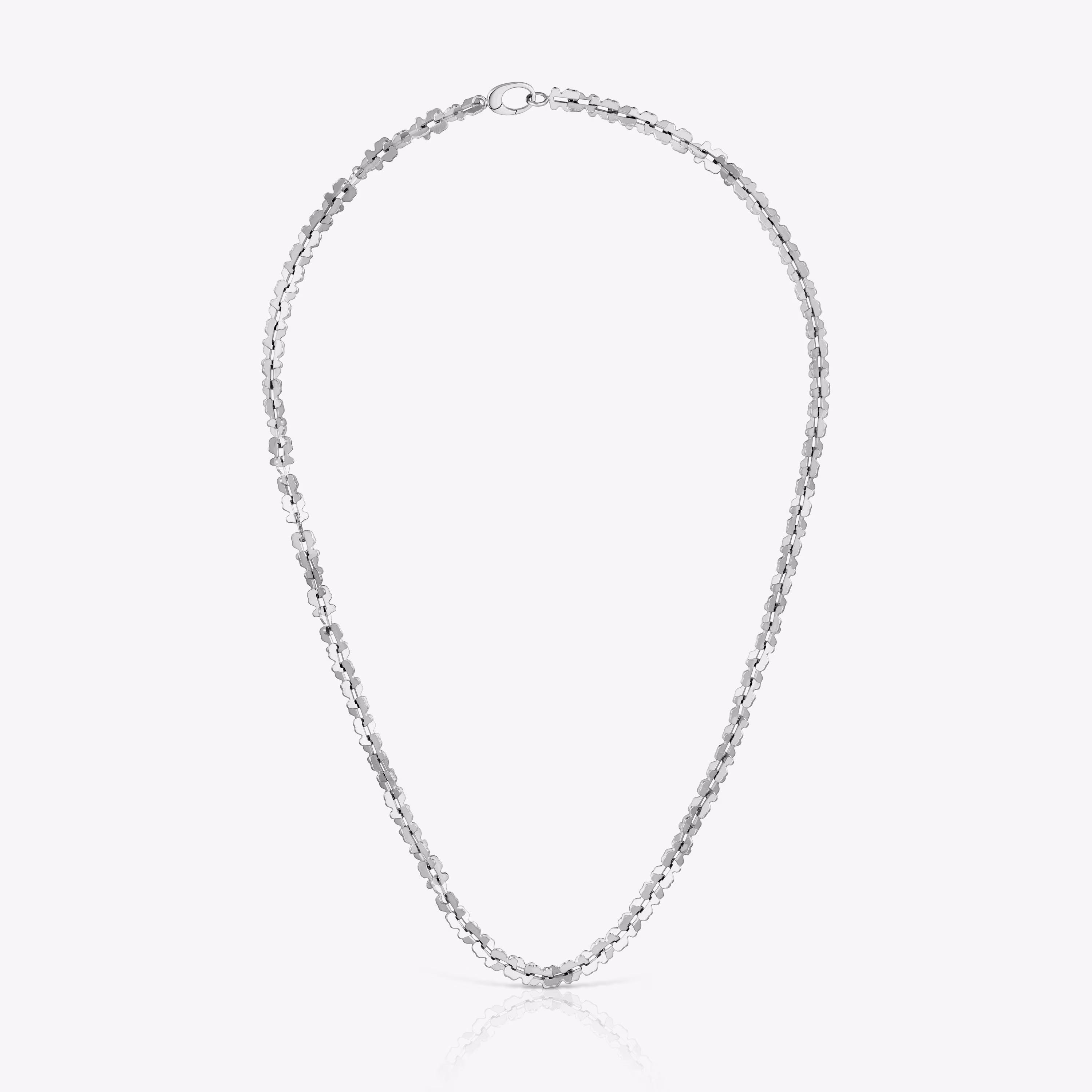 Collar corto de acero con motivos oso Carrusel