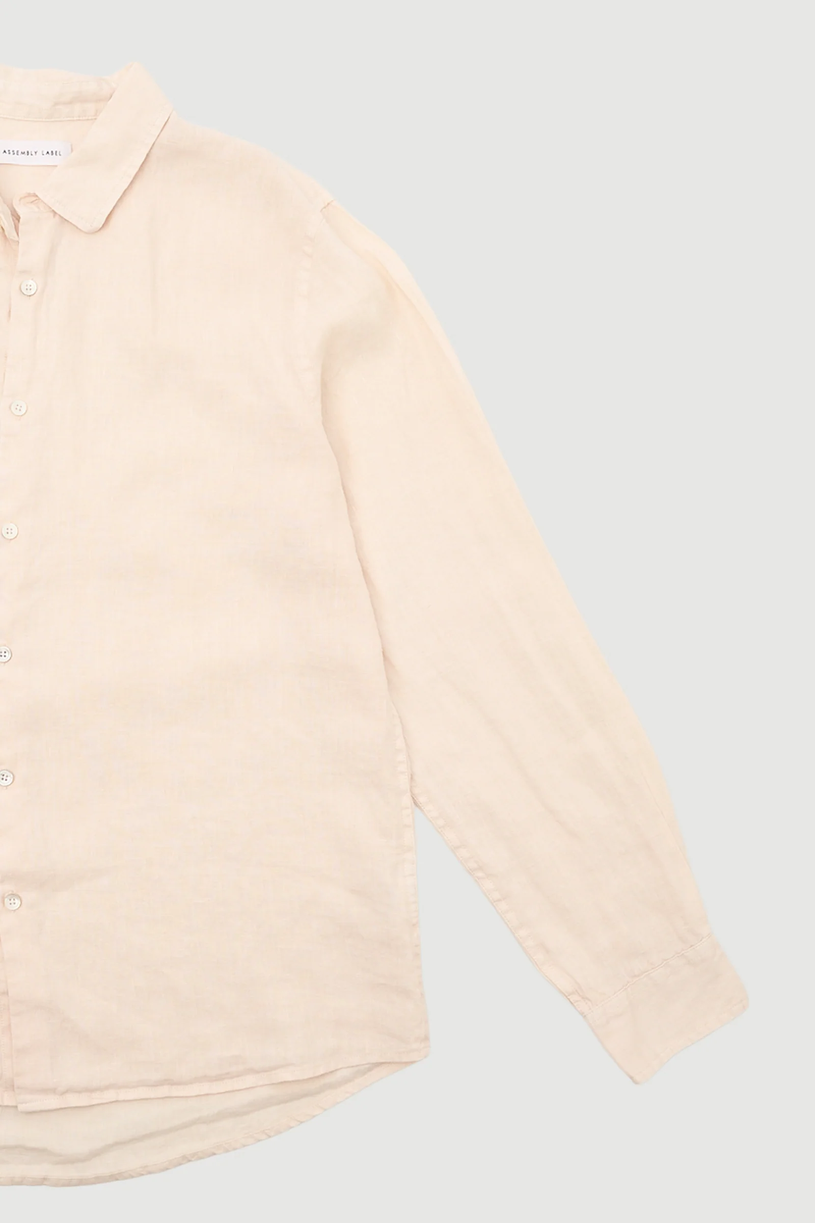 Re-Worn Mens Linen Long Sleeve Shirt