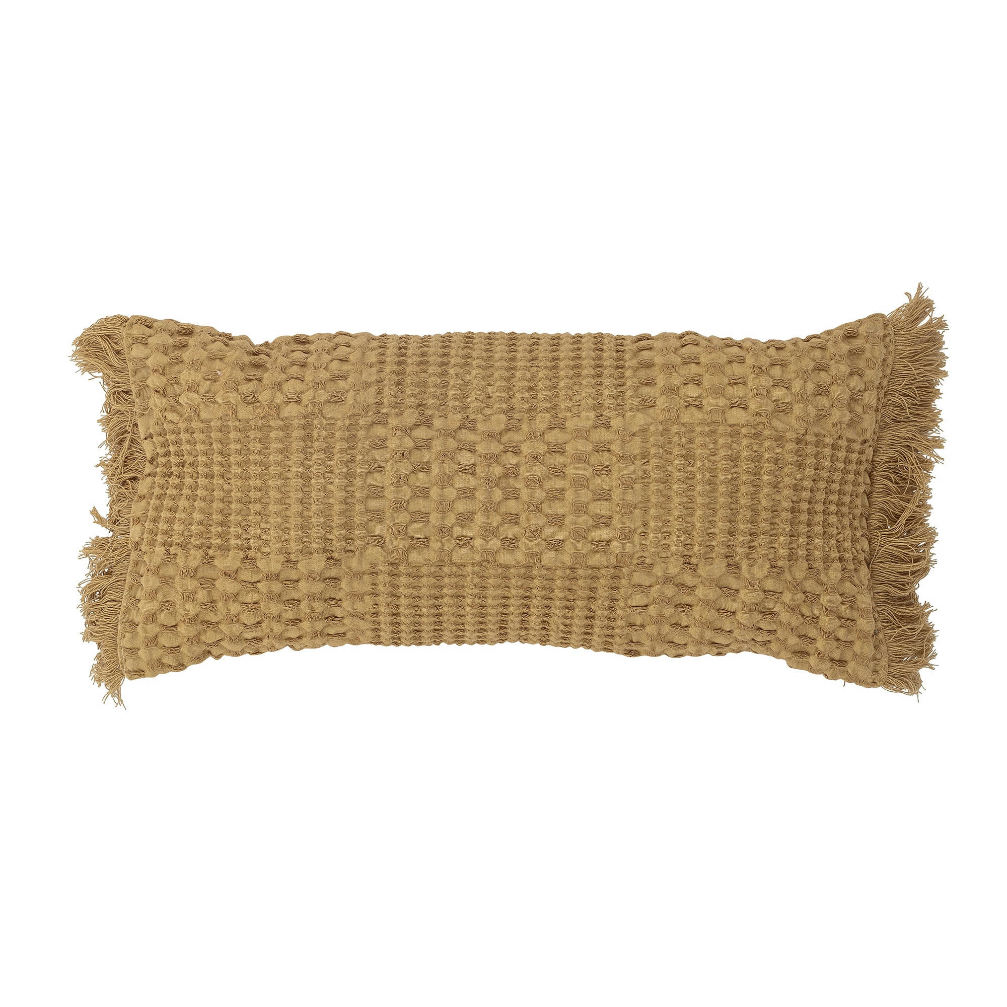 JANVI - Coussin jaune coton L20cm