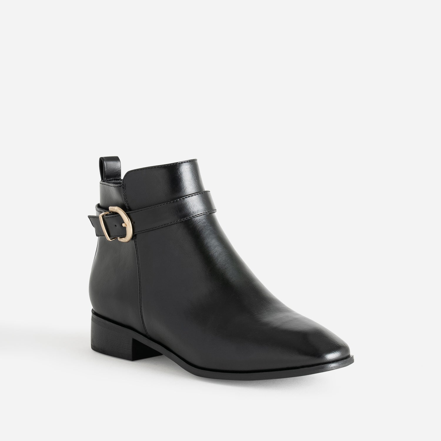 Boots noir avec bride cheville