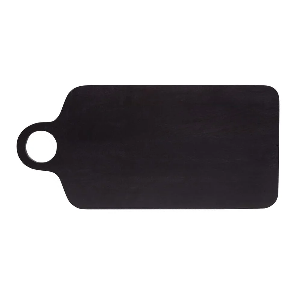 Black Mango Wood Rectangular Serving Board