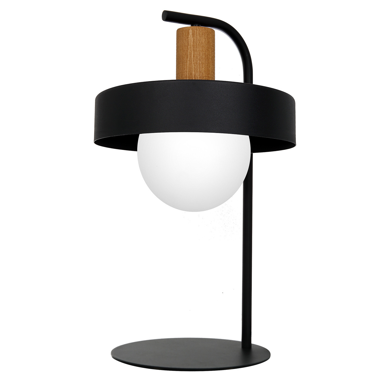 Lampa stołowaczarna matowa Canan 1xE27x15W wys:55cm Luminex