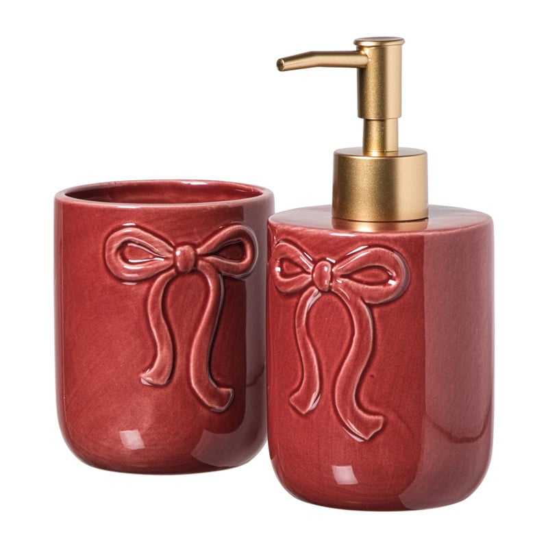 Beker strik - bordeauxrood - &Oslash;7.3x10.2 cm