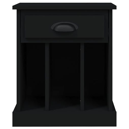 NNEVL Bedside Cabinets 2 pcs Black 43x36x50 cm