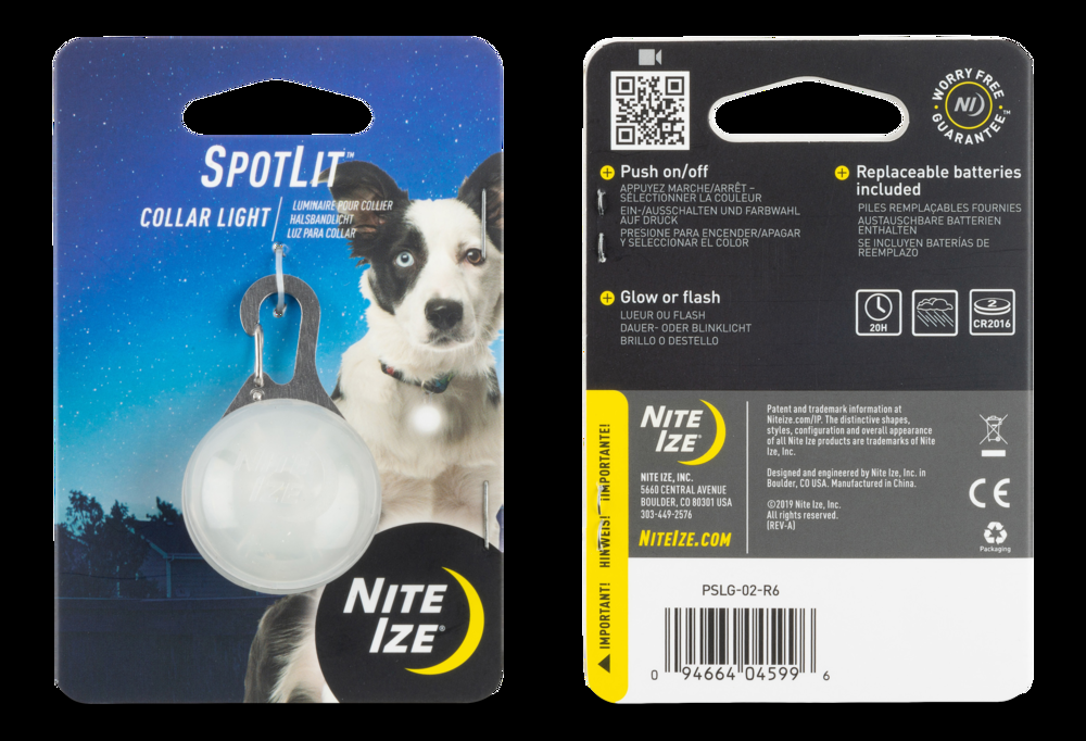 Nite Ize Spotlit LED Dog Collar Light, Water-Resistant