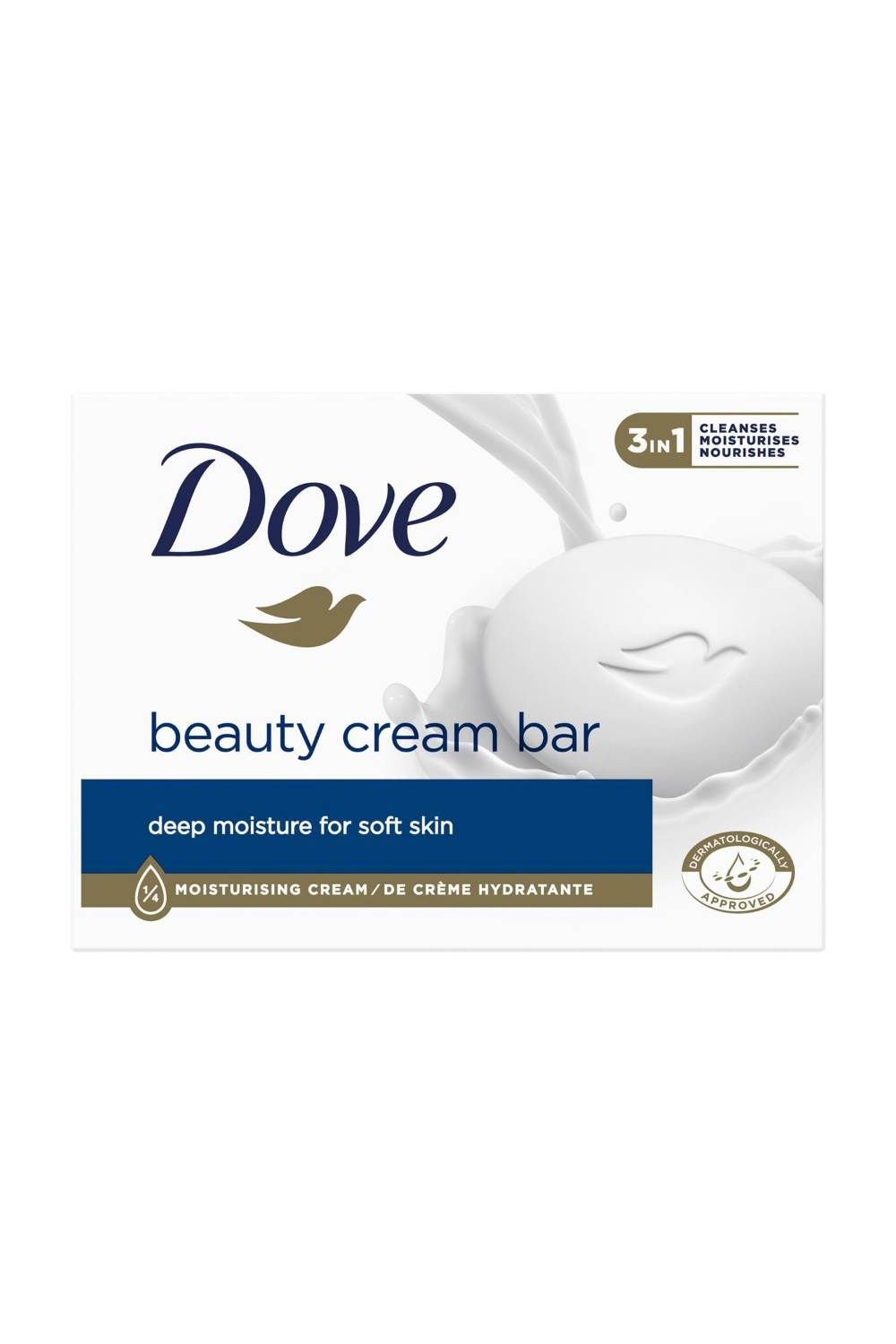 Dove Beauty 'Cream Bar' with Deep Moisture, 6x90g