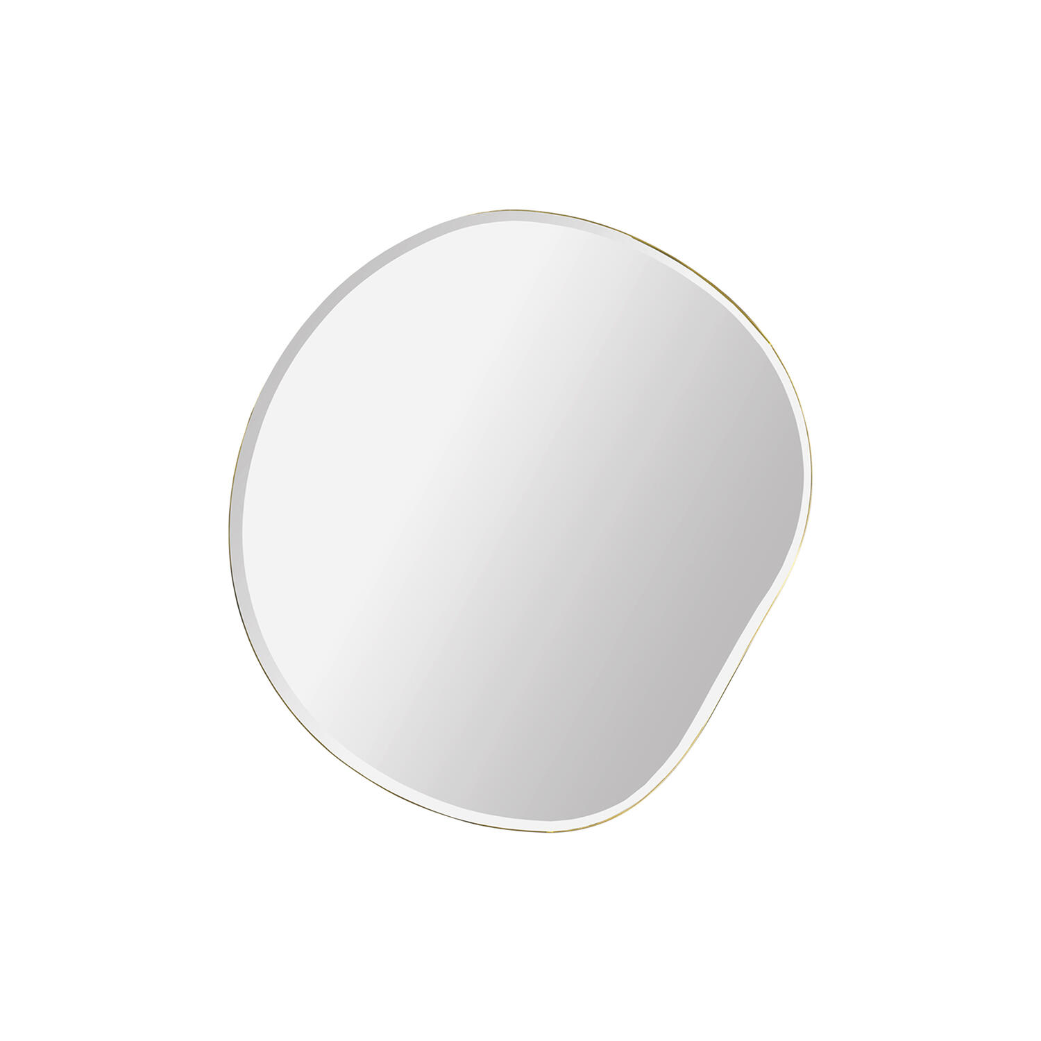 Pond Mirror Small, brass