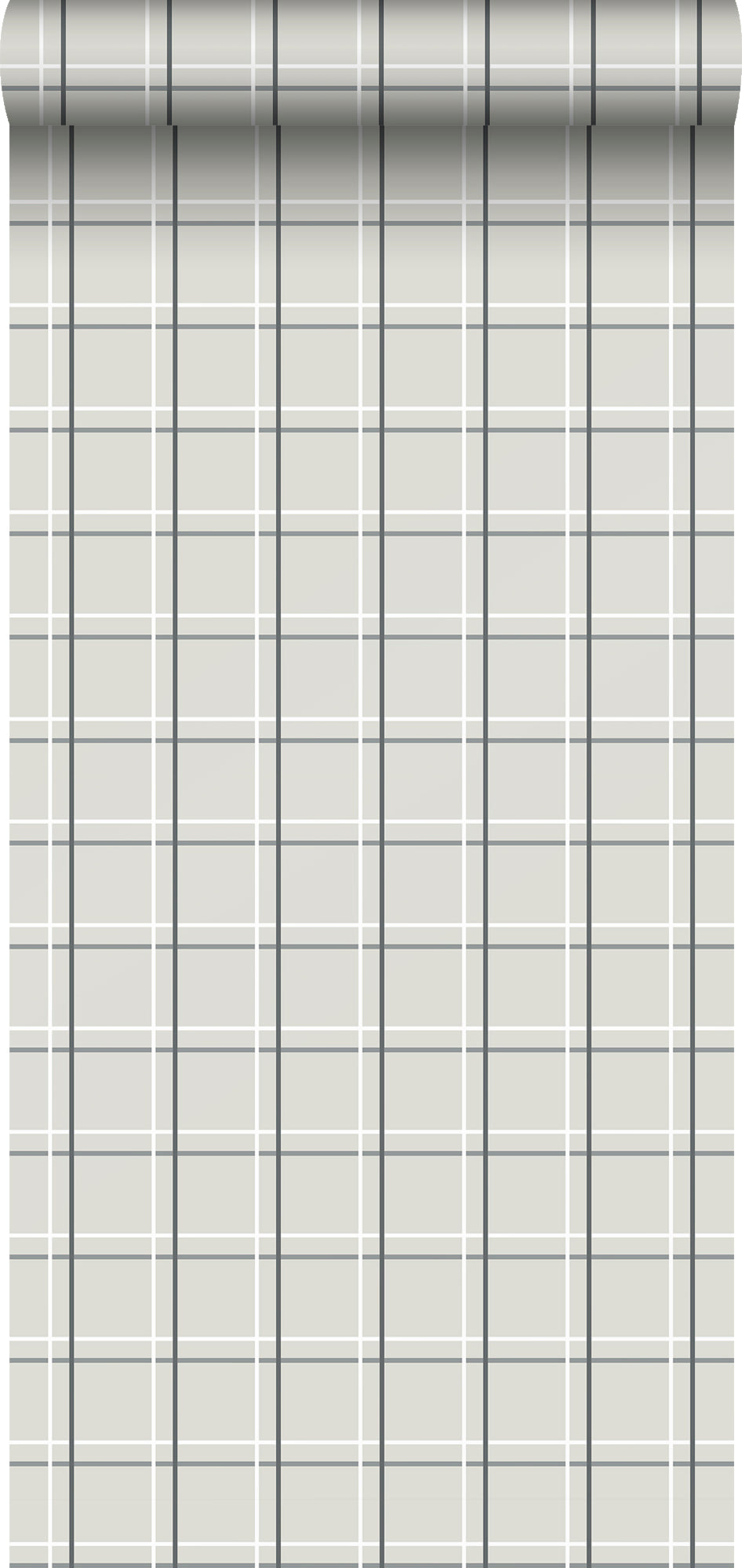 Sanders & Sanders behang ruiten beige, grijs en wit - 53 cm x 10 m - 640358