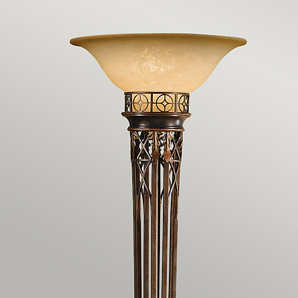 Elstead Opera - Lampadaire à 1 lumière Uplighter Firenze Gold, E27