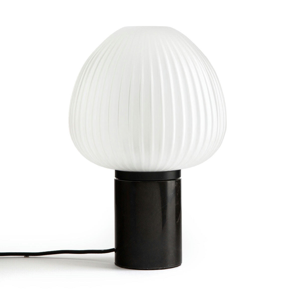 Lampe à poser, verre givré, Chanya