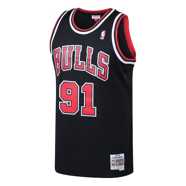 Dennis Rodman Chicago Bulls  1997/98 Hardwood Classics Swingman Jersey - Black