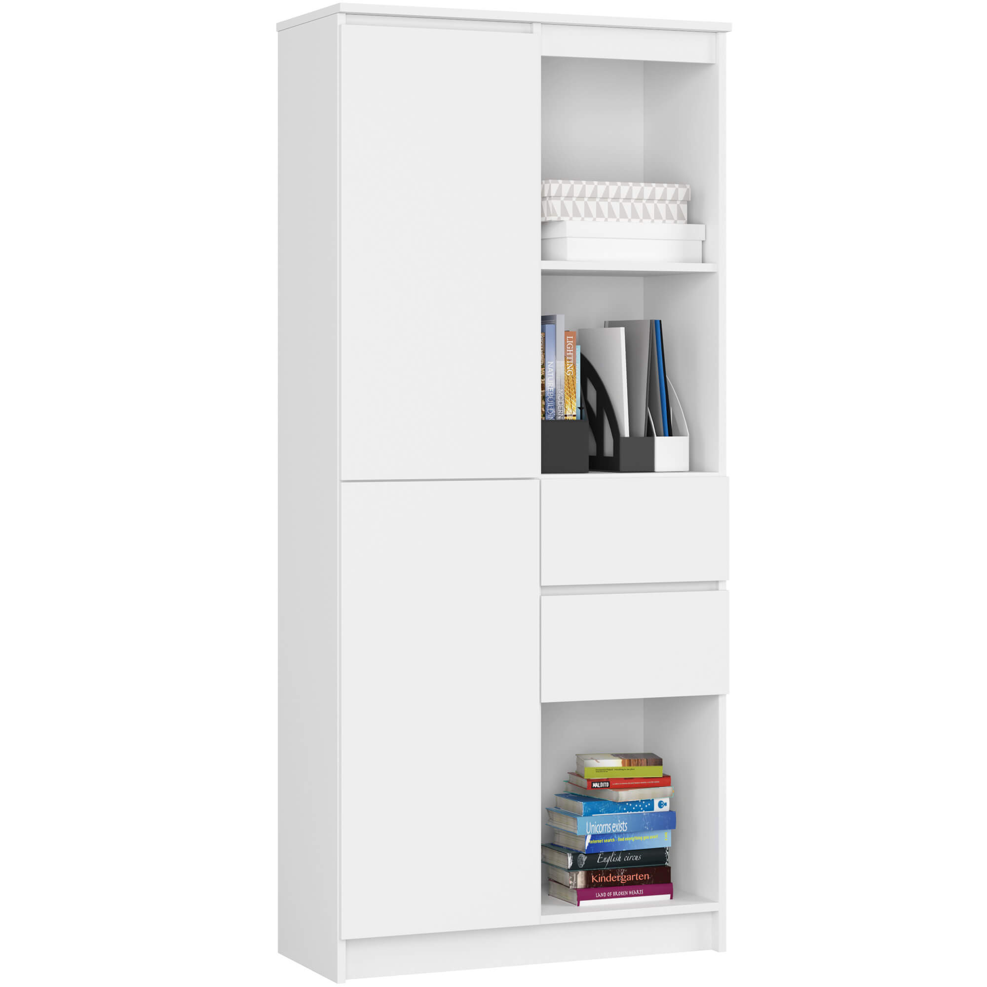 Regał R15 R80 1D 2Sz Clp Pk Biały
