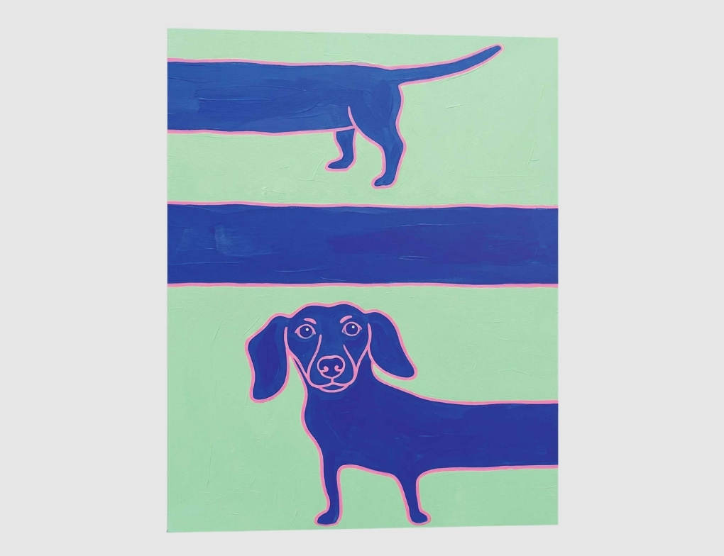 Bild Dackel 40x50cm