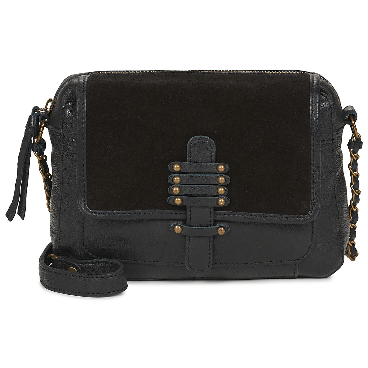 Pieces - PCBEA LEATHER CROSS BODY - Black
