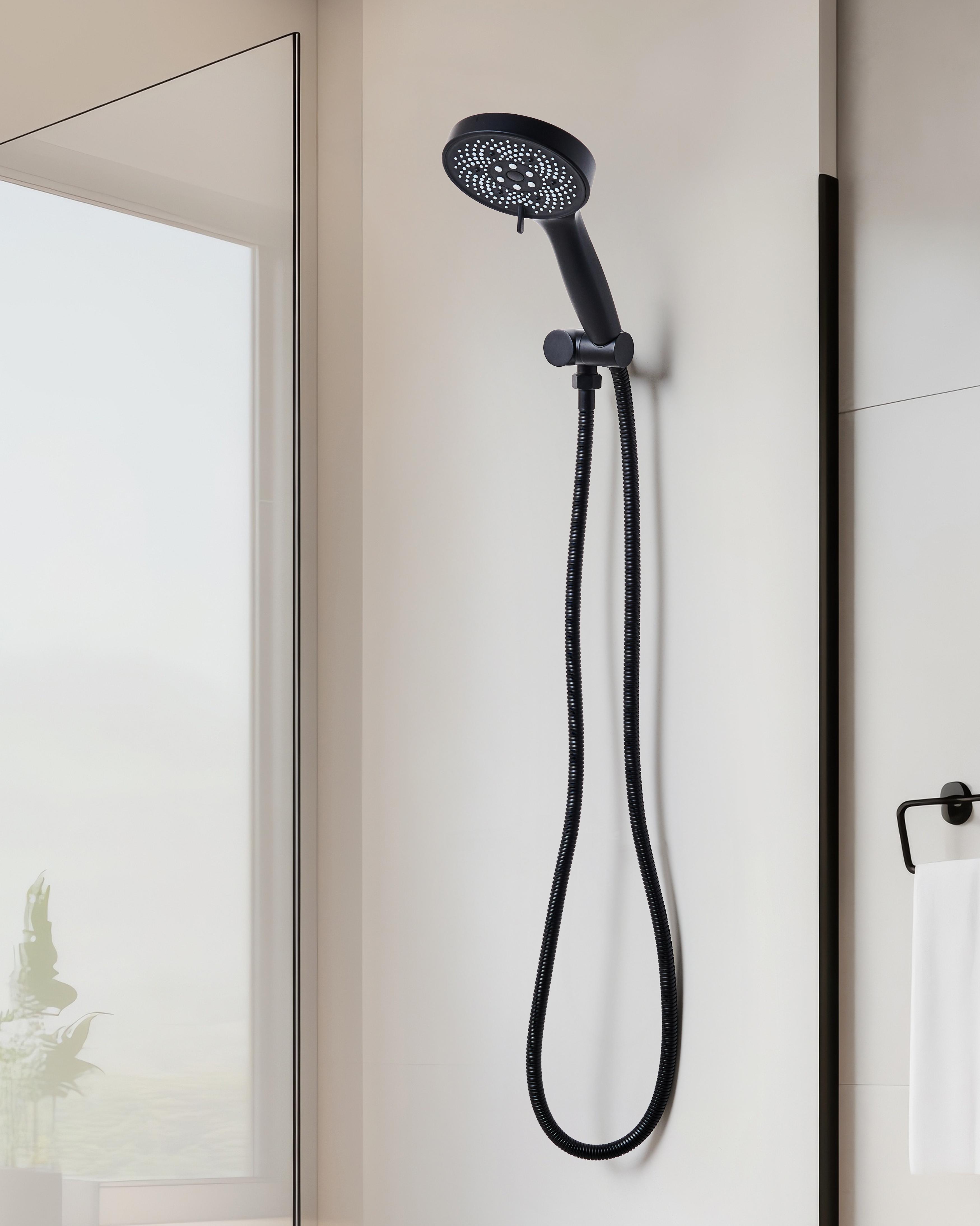 Shower Head and Hose Kit ICHMA 5-function Black