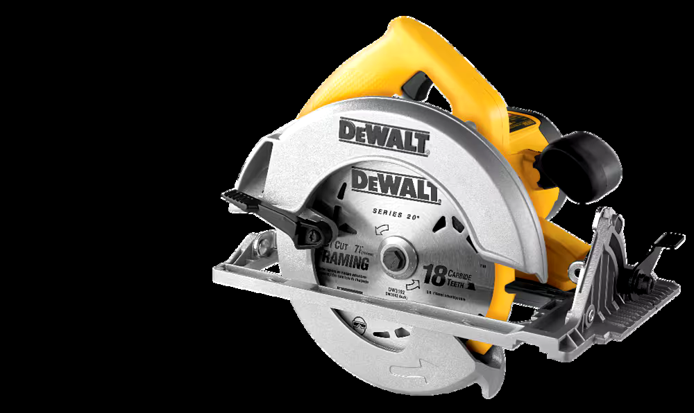 DEWALT DWE575 15A Lightweight Circular Saw with Carbide-Tipped Blade & Wrench, 7-1/4-in