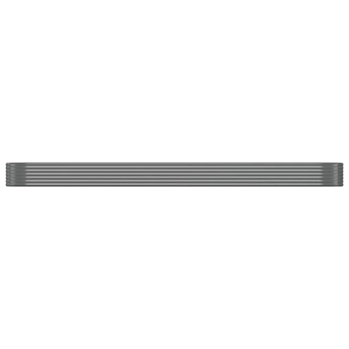 NNEVL Garden Planter Powder-coated Steel 507x100x36 cm Grey