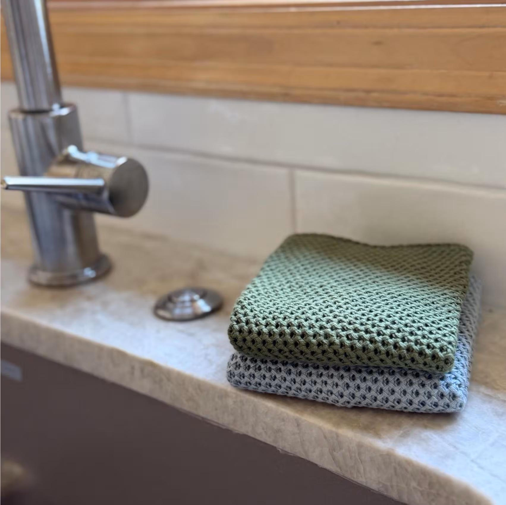 cotton dish cloths | set of three