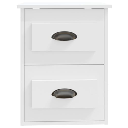 NNEVL Wall-mounted Bedside Cabinet White 41.5x36x53cm
