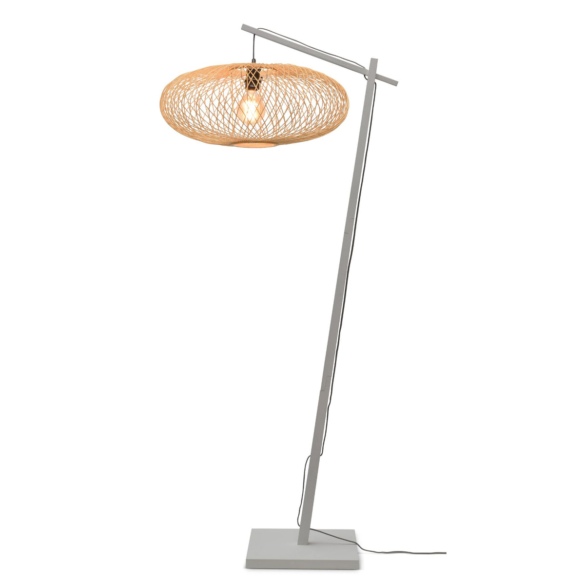 GOOD&MOJO vloerlamp Cango - wit - Ø40cm