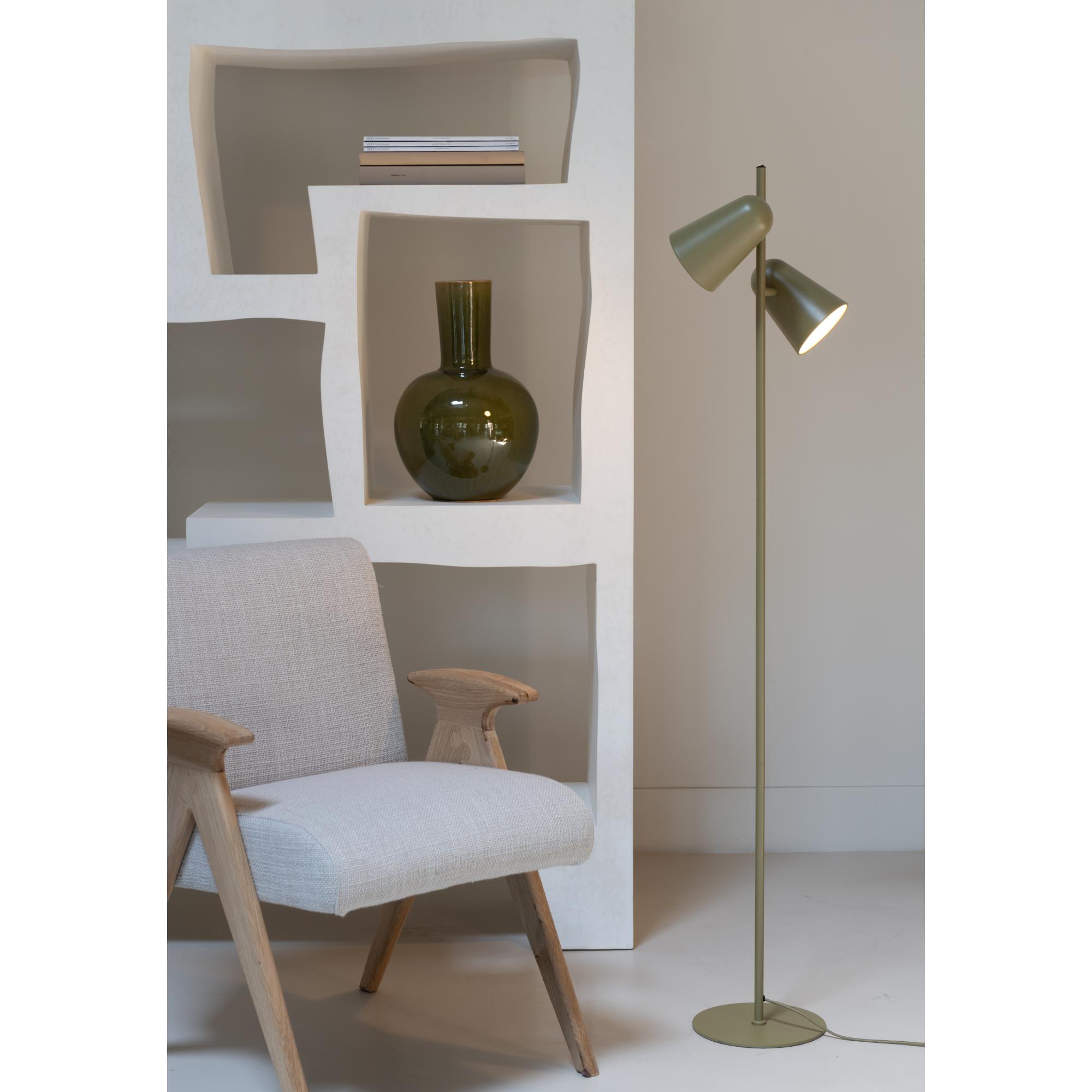 it's about RoMi Vloerlamp Salamanca - Groen - 28x28x145cm