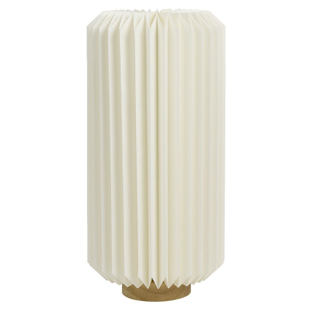 Lampe LED papier accordéon Ø16xH32cm