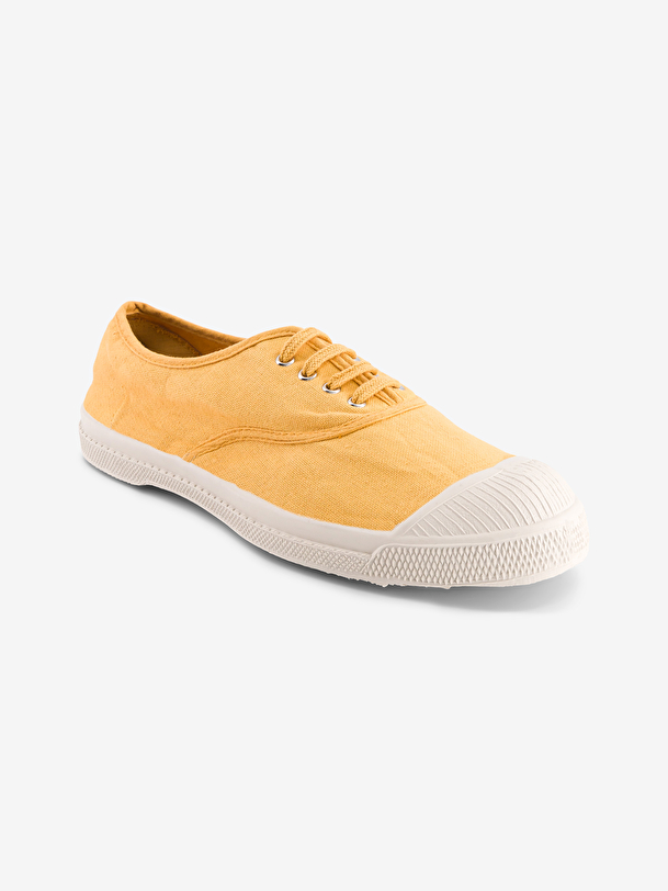 Tennis lacets femme safran