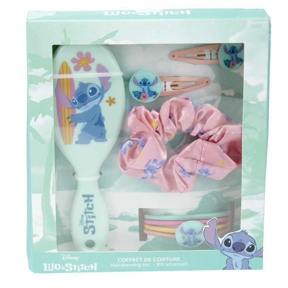 Coffret coiffure Disney Stitch accessoires cheveux