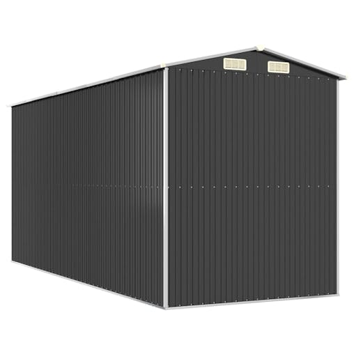 NNEVL Garden Shed Anthracite 192x440x223 cm Galvanised Steel