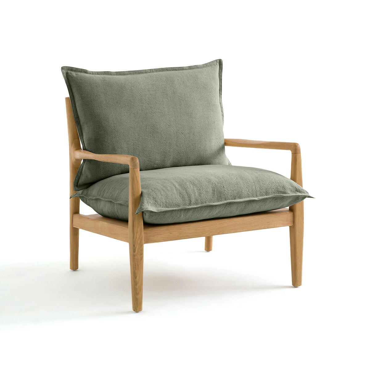 Fauteuil tissu coton/lin, Dilma