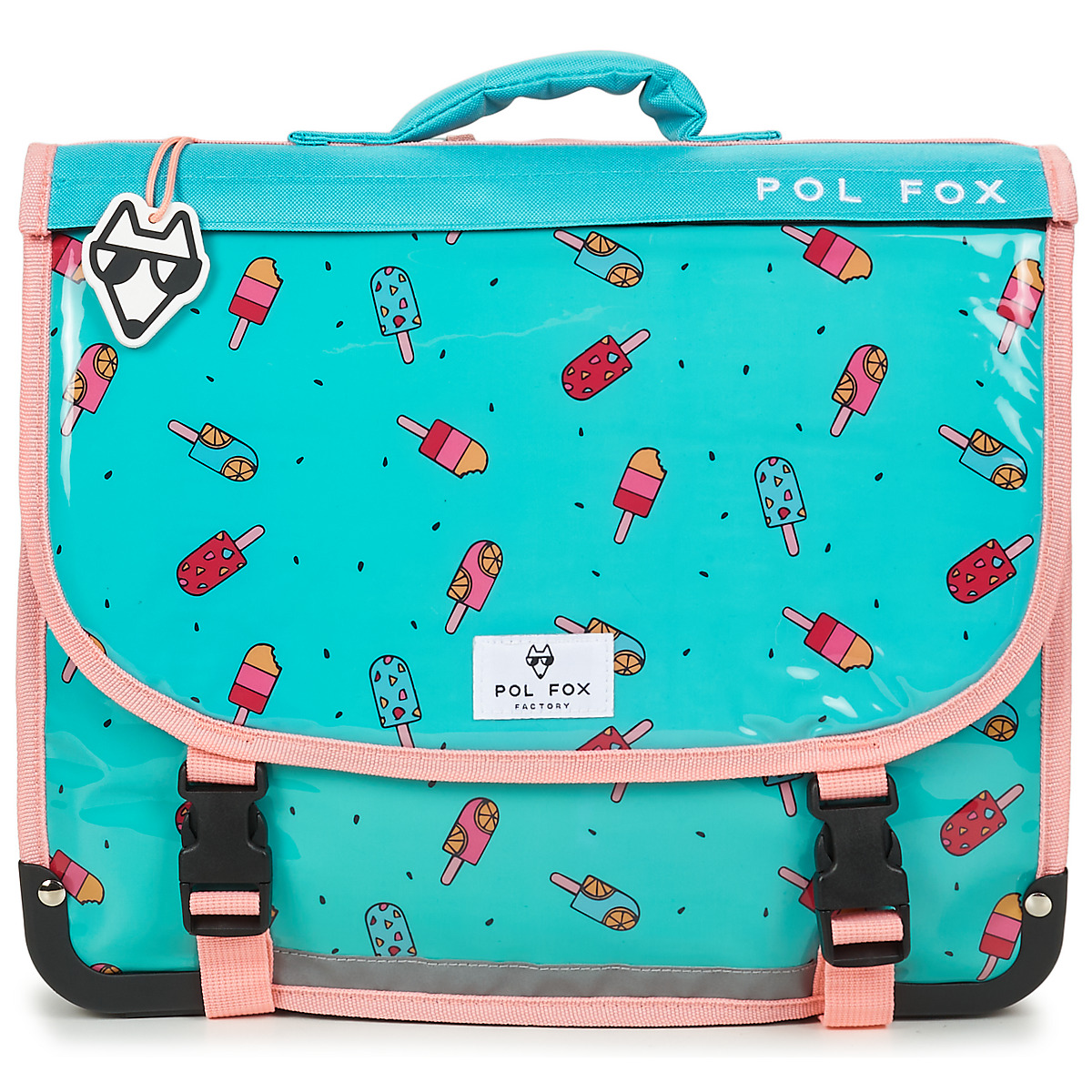 Pol Fox - CARTABLE 38 CM ICE POP - Blue / Pink