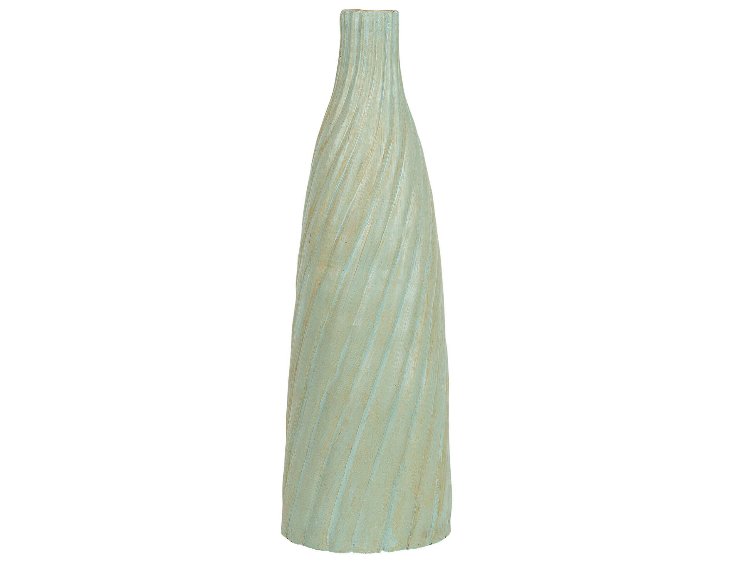 FLORENTIA - Vase décoratif en terre cuite vert H54