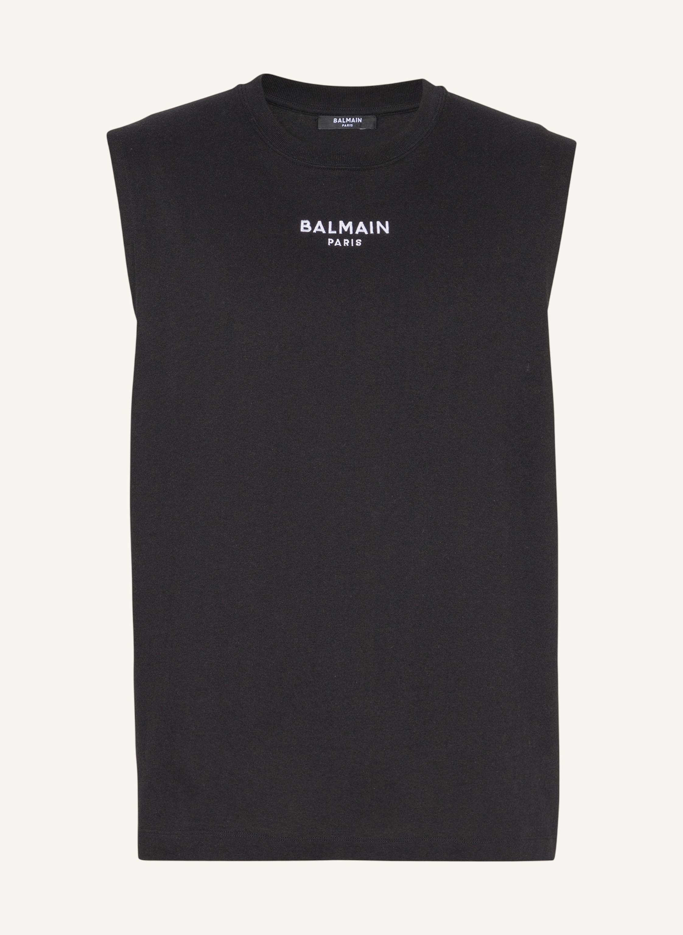 BALMAIN Besticktes Balmain Paris Tanktop