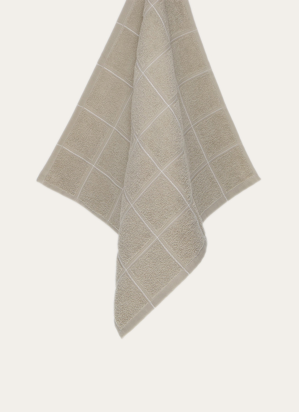 ESSUIE-MAINS EN ÉPONGE à CARREAUX BEIGE