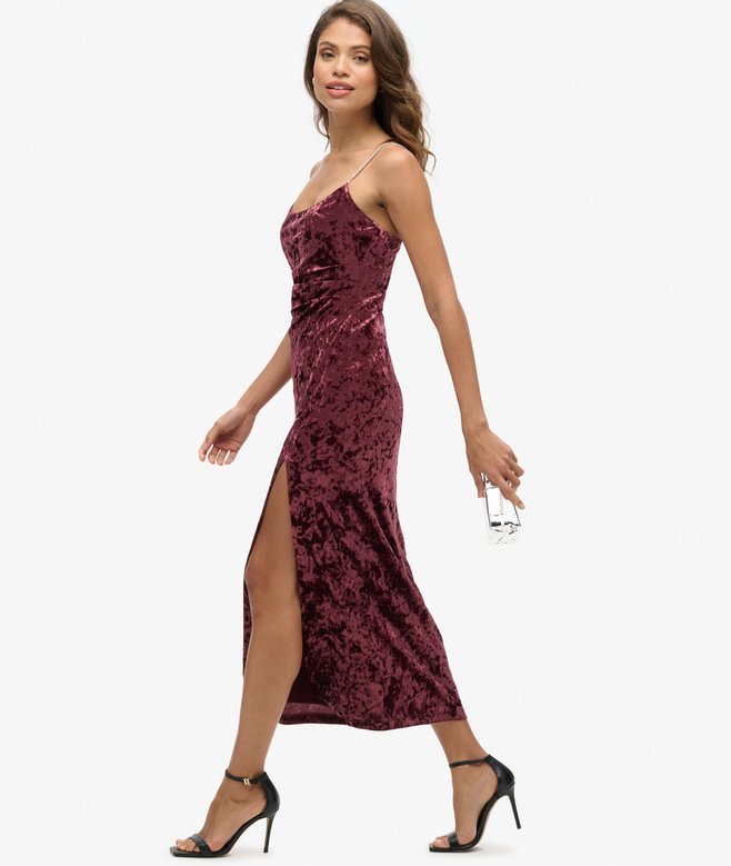 Diamonte Velvet Maxi Dress