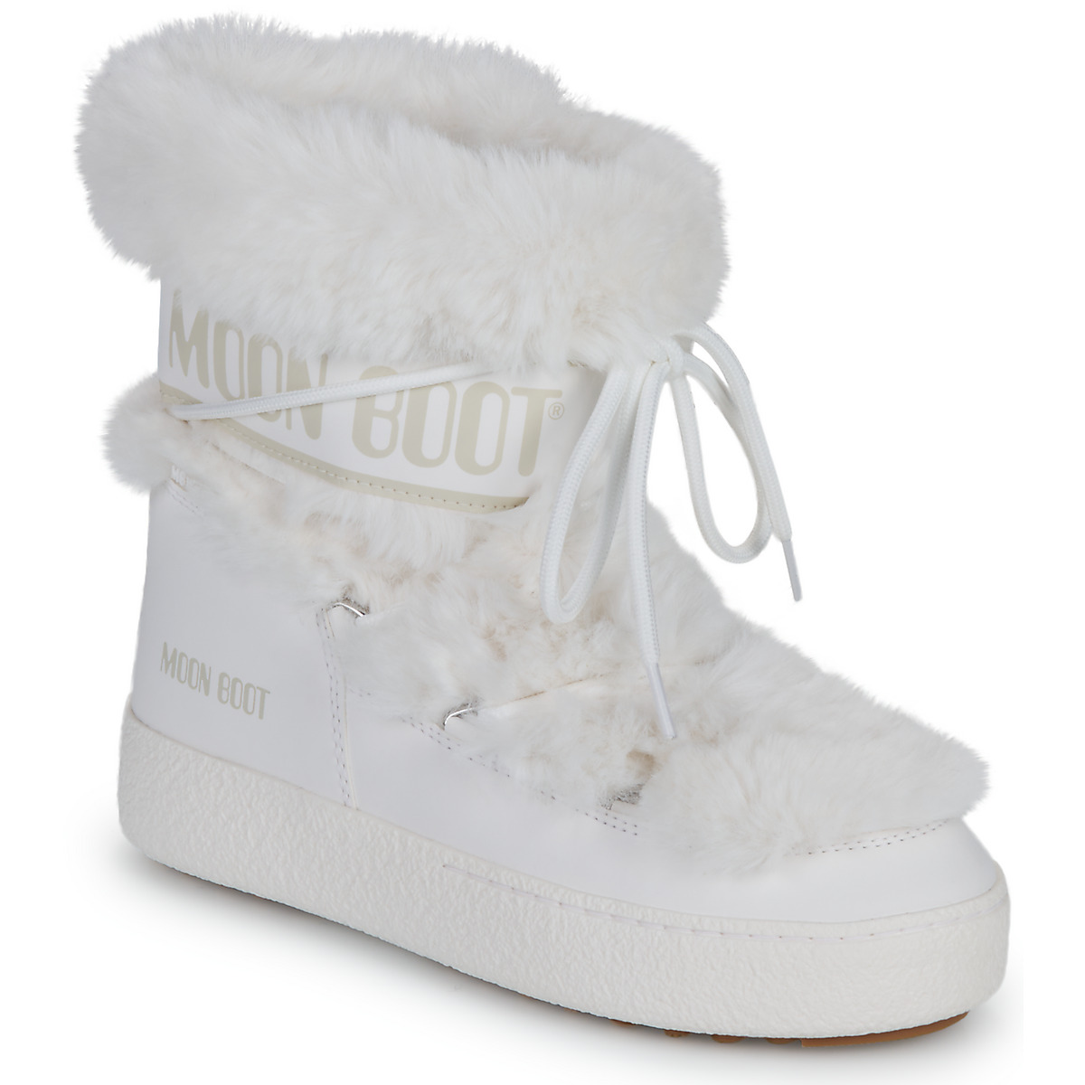 Moon Boot - MB LTRACK FAUX FUR WP - White