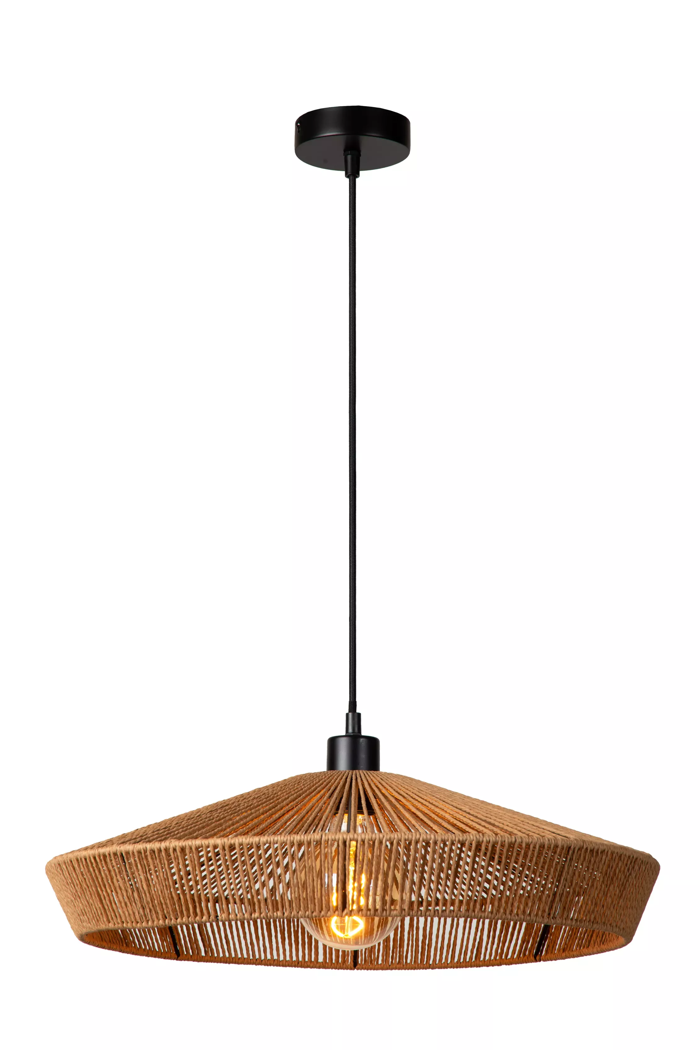Lampa wisząca jasne drewno YUNKAI 1xE27x60W wym: 145x50x50 cm Lucide