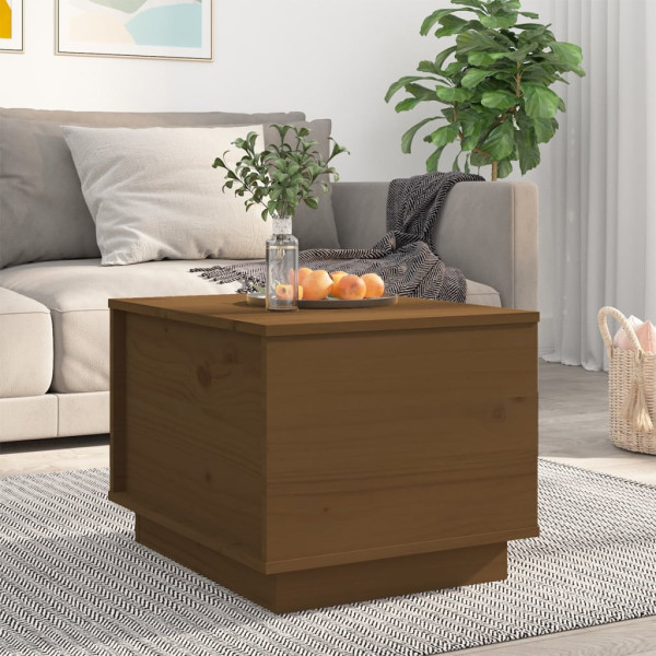 Stolik Kawowy Ława Stół Brązowy Drewniany 40x50x35 Podnoszony Blat Schowek