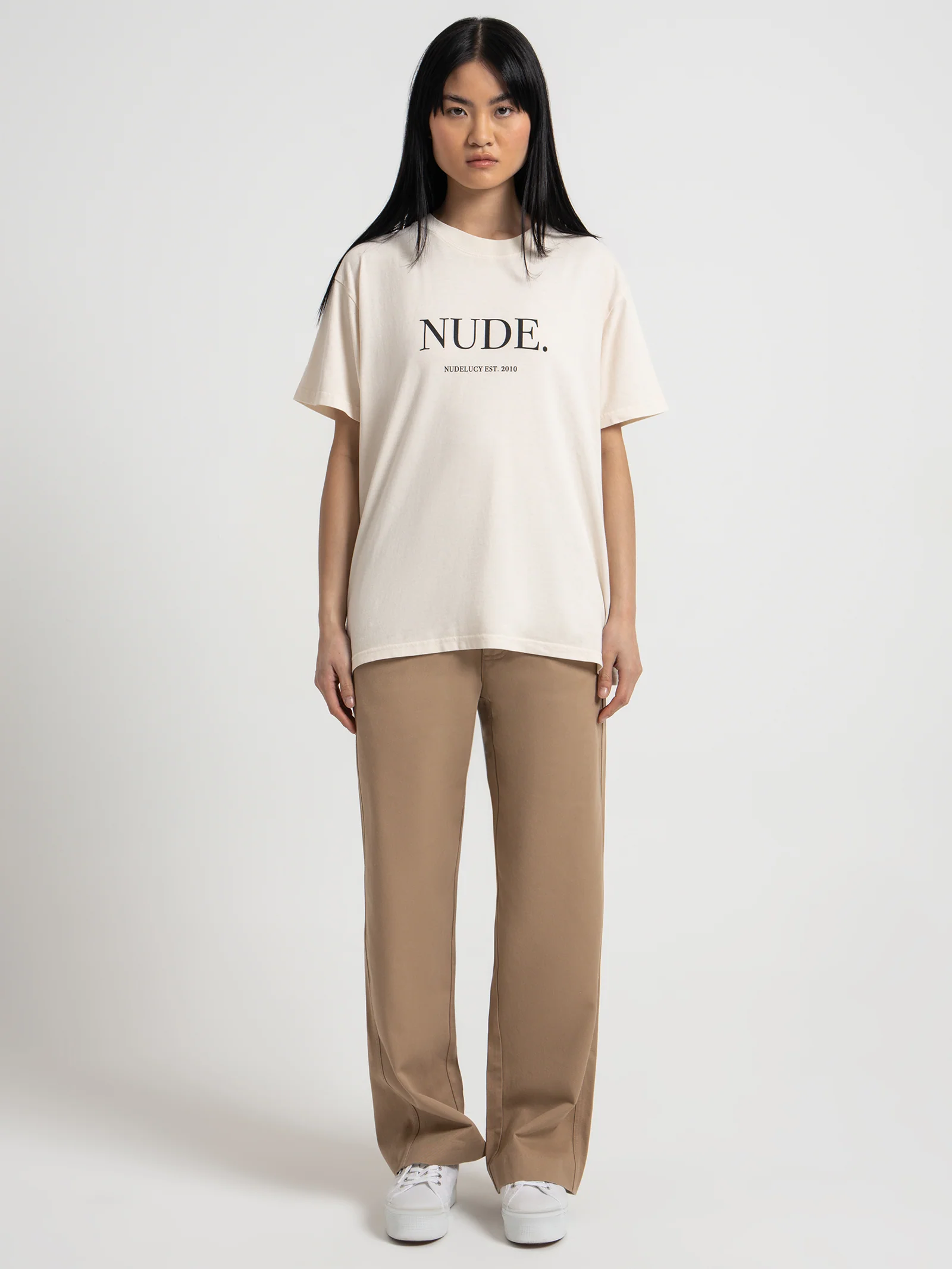 Nude. Organic Boyfriend T-Shirt