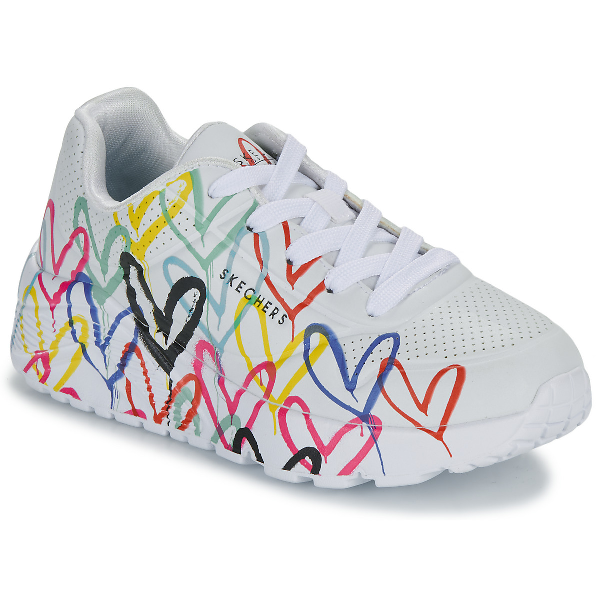 Skechers - UNO LITE - GOLDCROWN SPREAD THE LOVE - White / Multicolour
