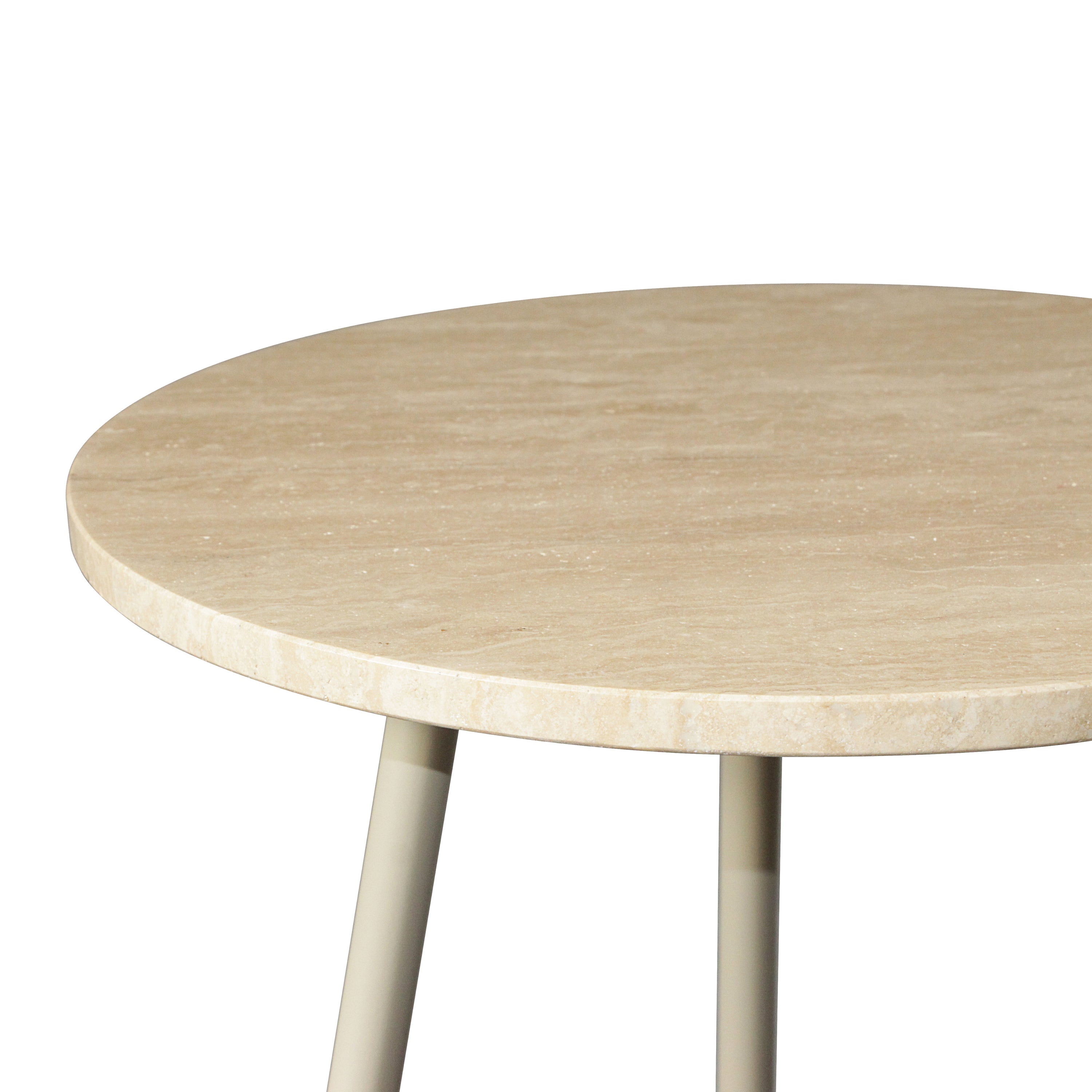 by fonQ Vein Bijzettafel H 51 x Ø 45 cm - Naturel