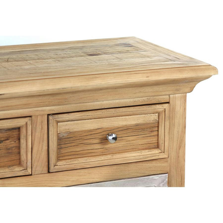 - Buffet buffet en bois d'orme, 4 portes et 4 tiroirs 170x45x87 cm