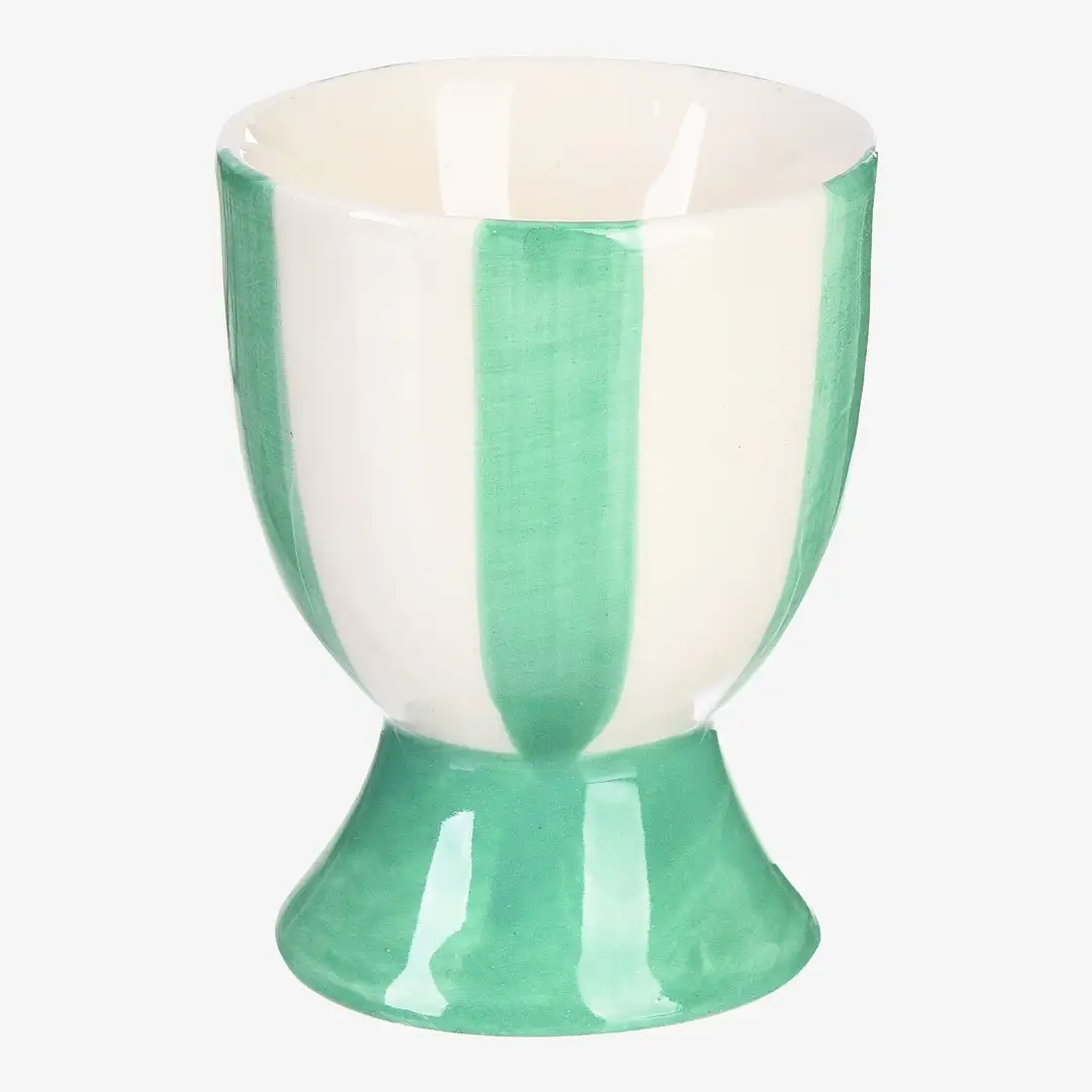Eierbecher Streifen Blau,H 70 mm