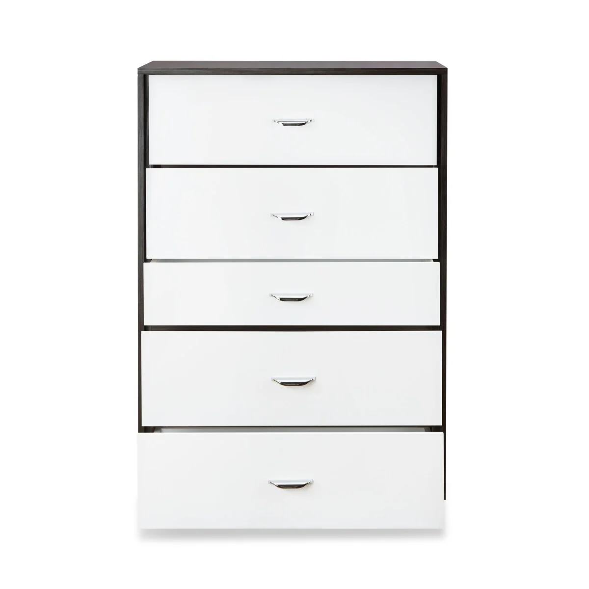 Eloy Chest in White & Espresso