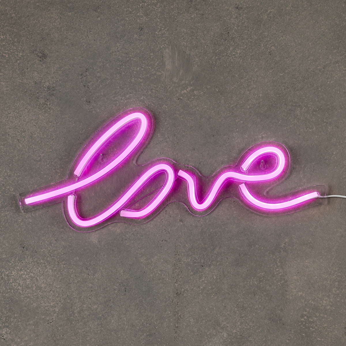 Luca Lighting Love Neonverlichting met Timerfunctie - L45 x B2 x H18 cm - Roze