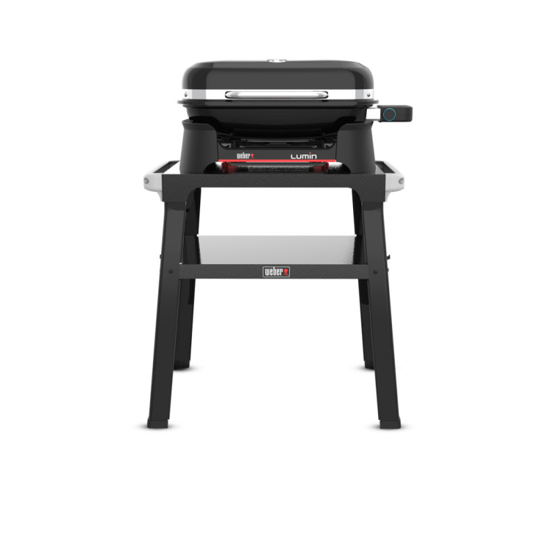 Barbecue électrique Lumin avec plancha et support noir WEBER